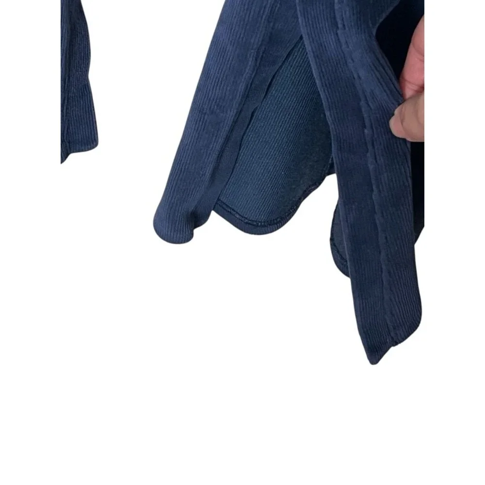 Alo Yoga Winter Break Flare Pant Women's XS Navy Micro Corduroy‎ High Waist Chic